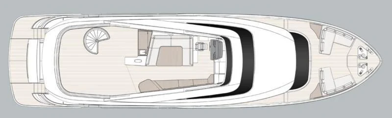 a close-up of a white car aboard GAS Yacht for Sale