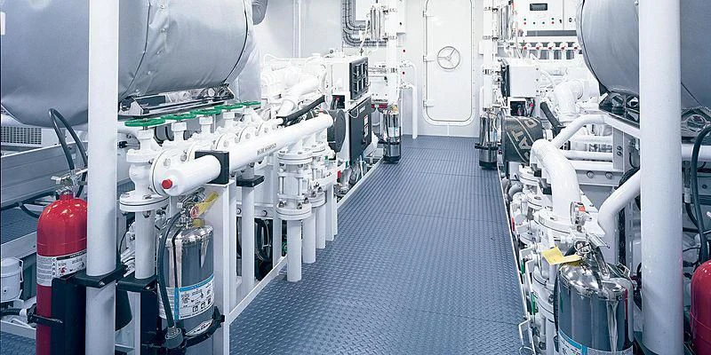 a close-up of a machine aboard B5 Yacht for Sale