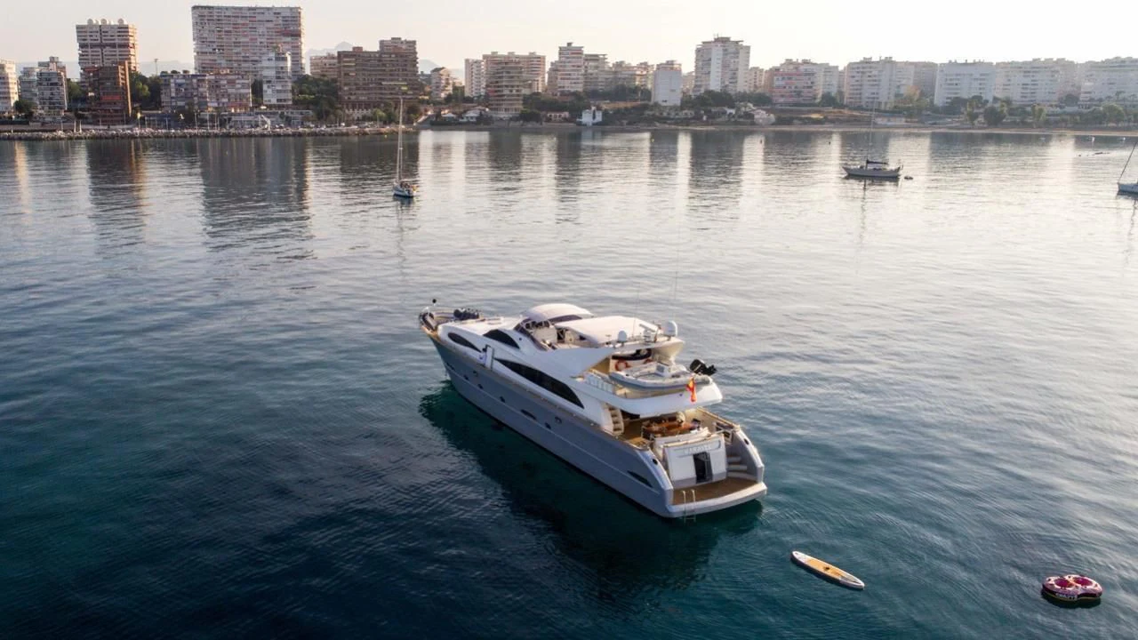 a boat in the water aboard B5 Yacht for Sale