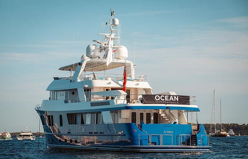 a boat in the water aboard B5 Yacht for Sale
