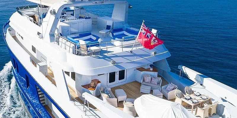 a boat on the water aboard B5 Yacht for Sale