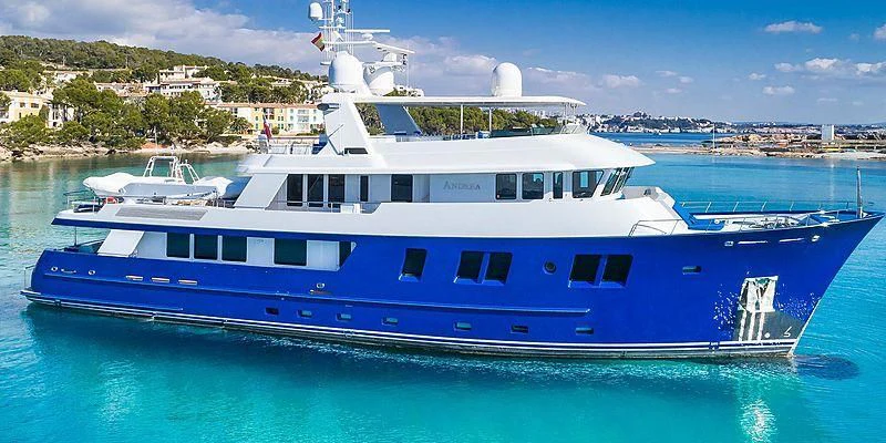 a boat in the water aboard B5 Yacht for Sale