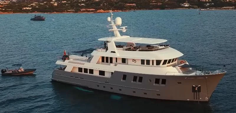 a boat on the water aboard B5 Yacht for Sale