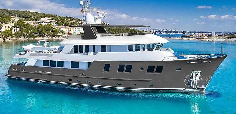 a boat in the water aboard B5 Yacht for Sale