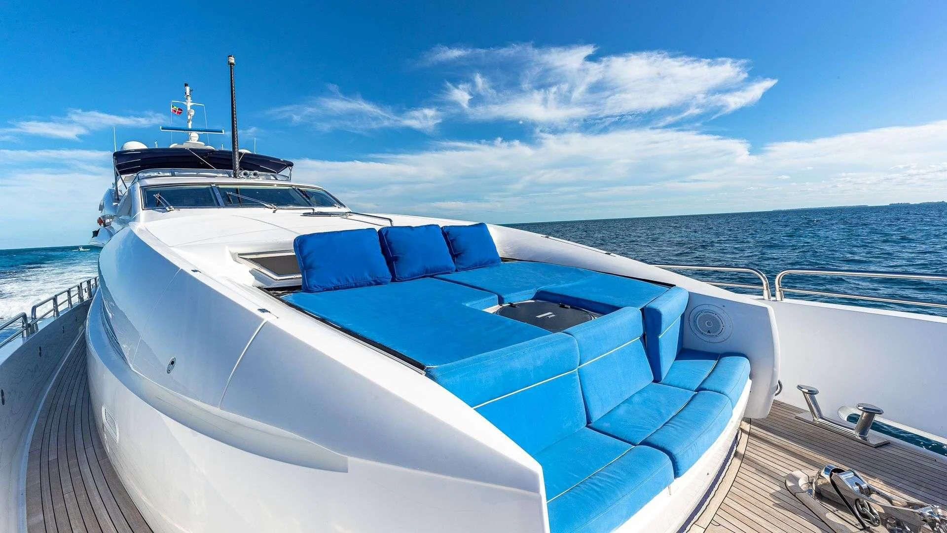 a boat on the water aboard KEFI Yacht for Charter