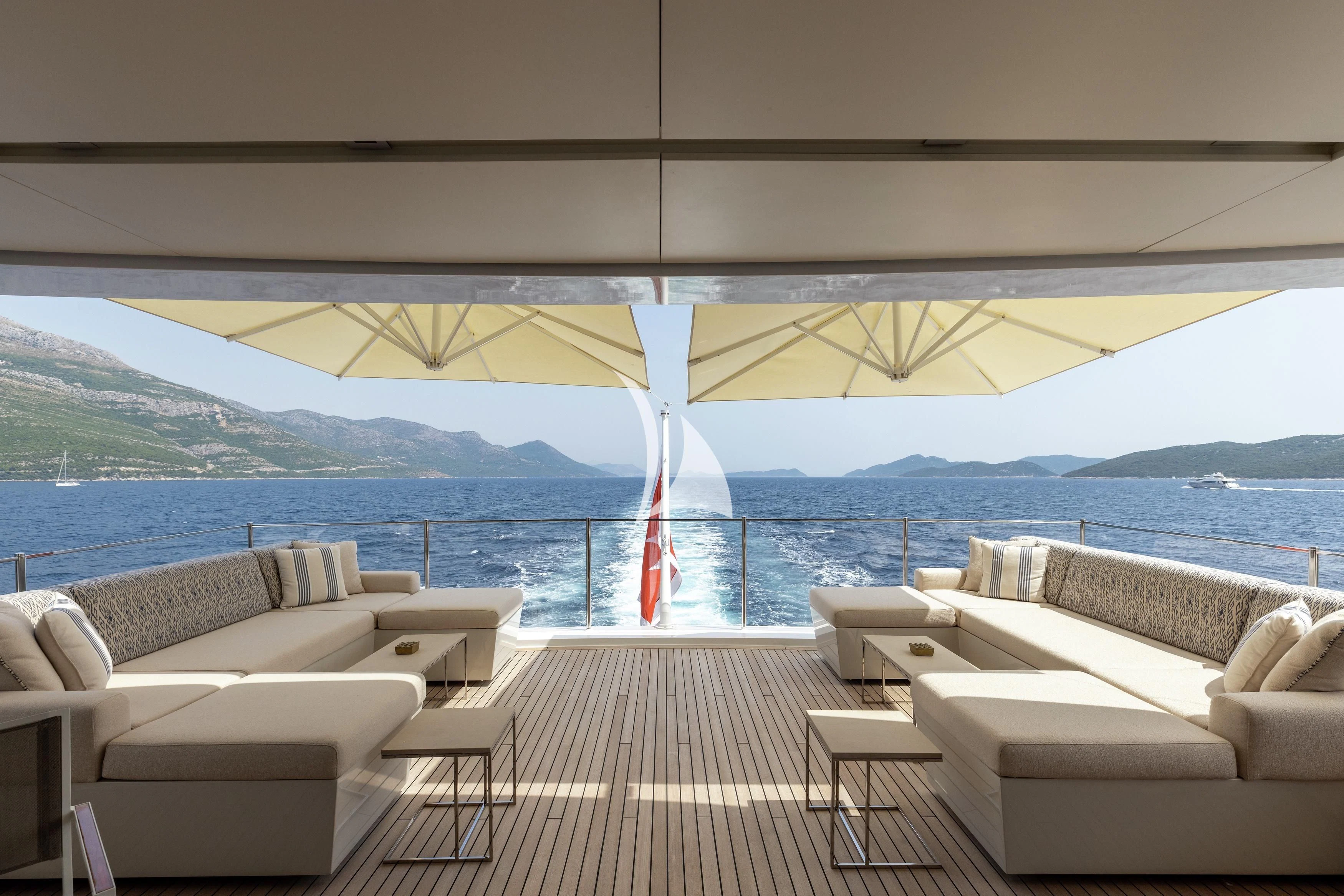 a boat on the water aboard LAMMOUCHE Yacht for Sale