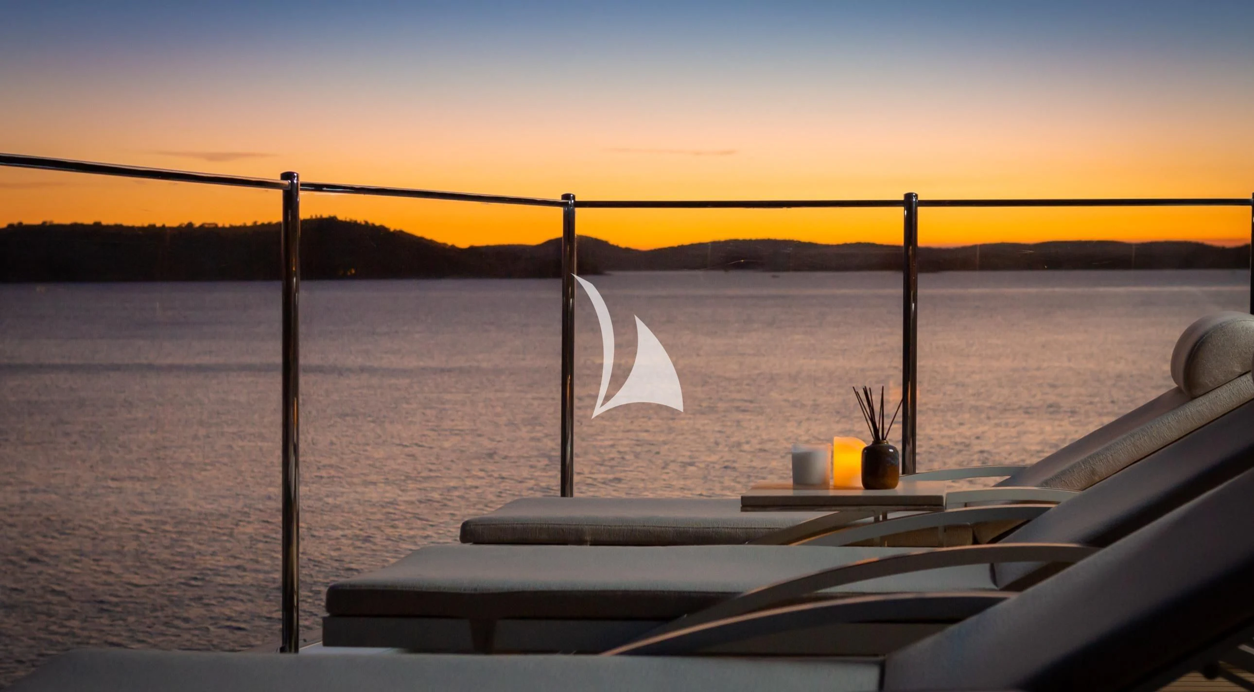 a boat on the water aboard LAMMOUCHE Yacht for Sale