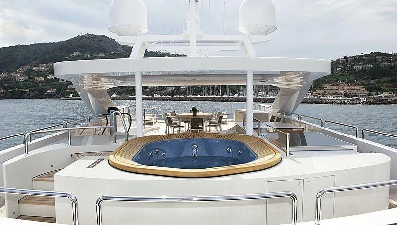 a boat on the water aboard LAMMOUCHE Yacht for Sale