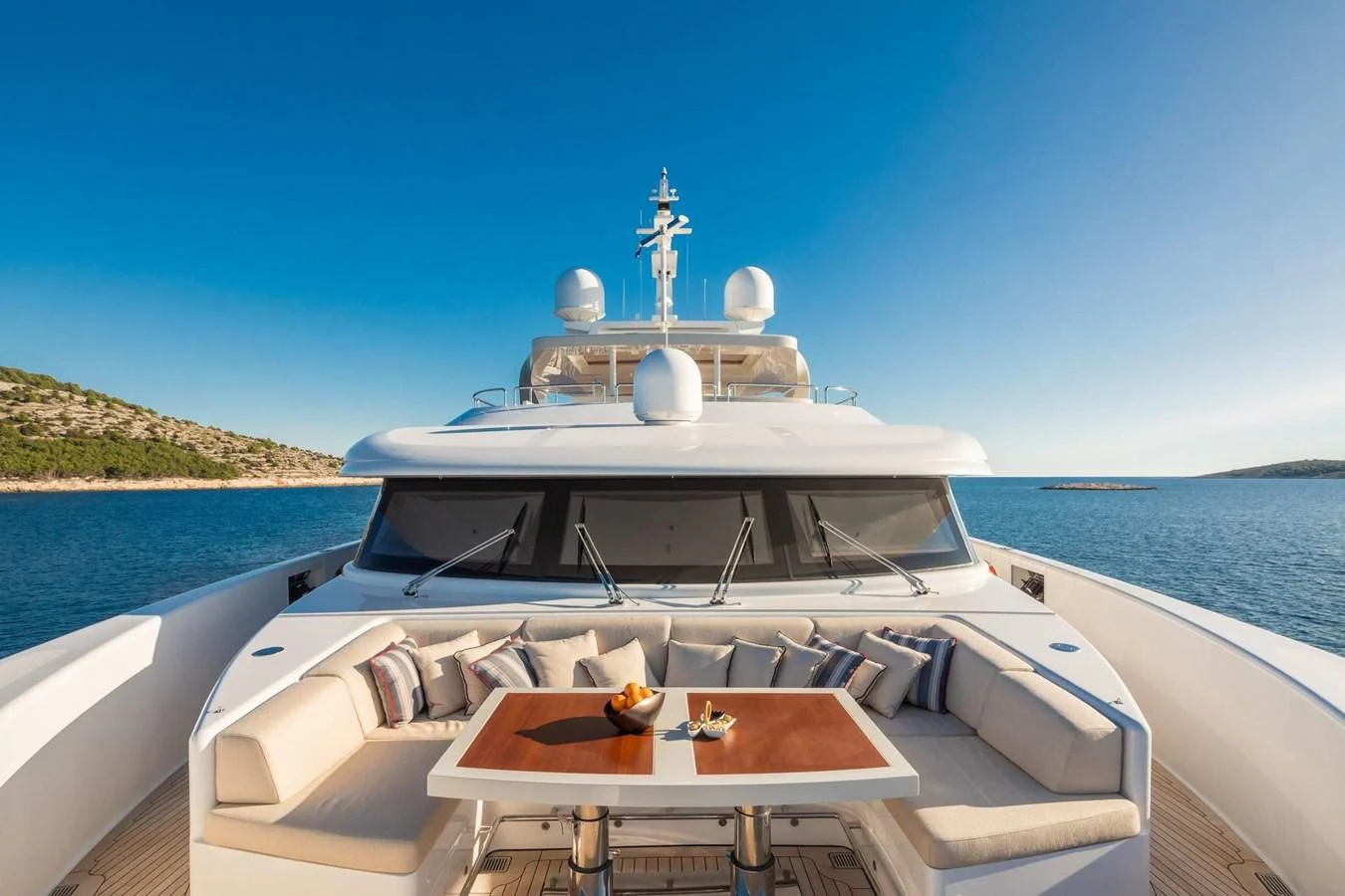a boat on the water aboard LAMMOUCHE Yacht for Sale