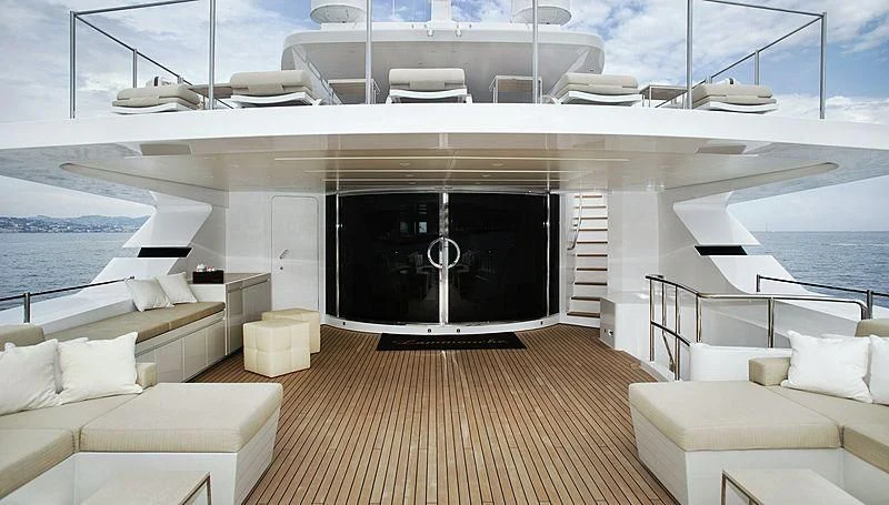 a boat on the water aboard LAMMOUCHE Yacht for Sale