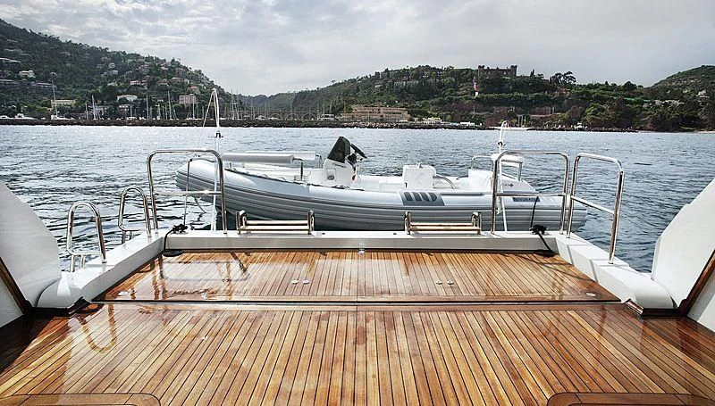 a boat on the water aboard LAMMOUCHE Yacht for Sale