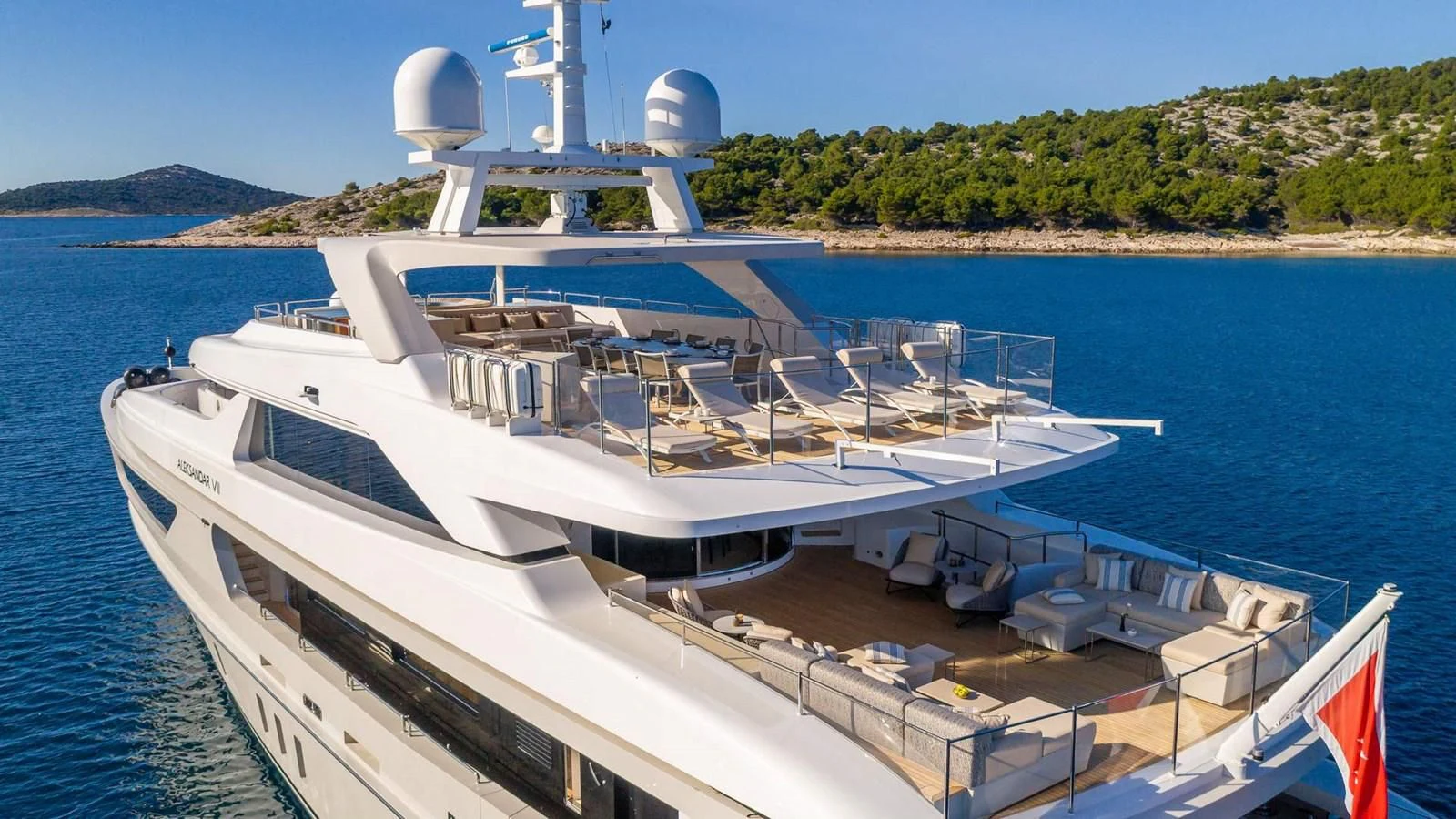 a boat on the water aboard LAMMOUCHE Yacht for Sale