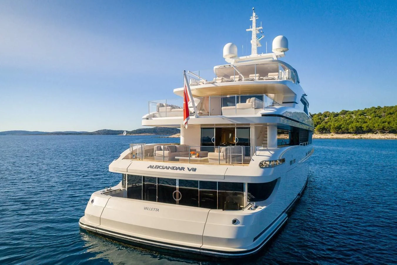 a boat on the water aboard LAMMOUCHE Yacht for Sale