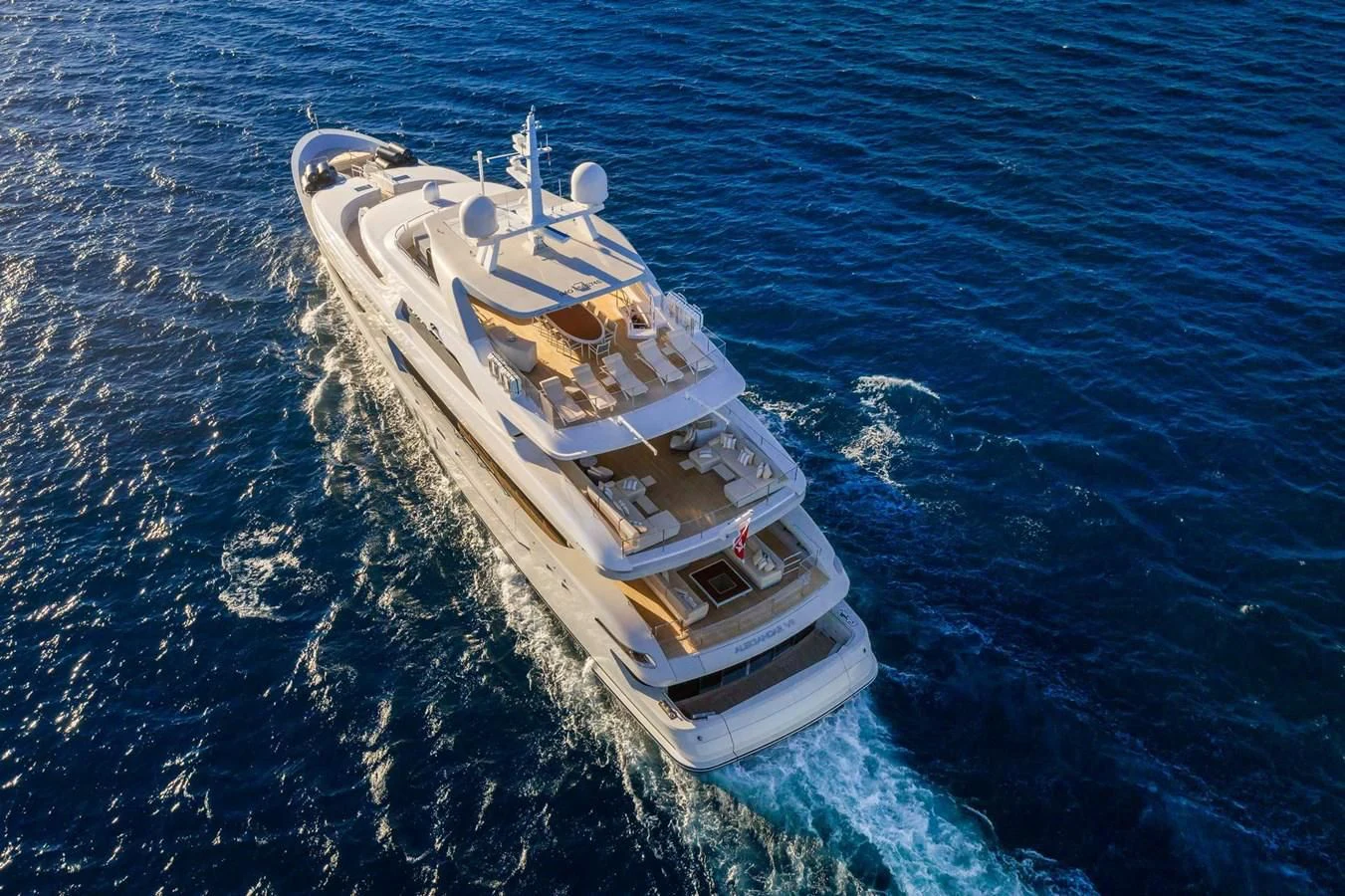 a ship in the water aboard LAMMOUCHE Yacht for Sale