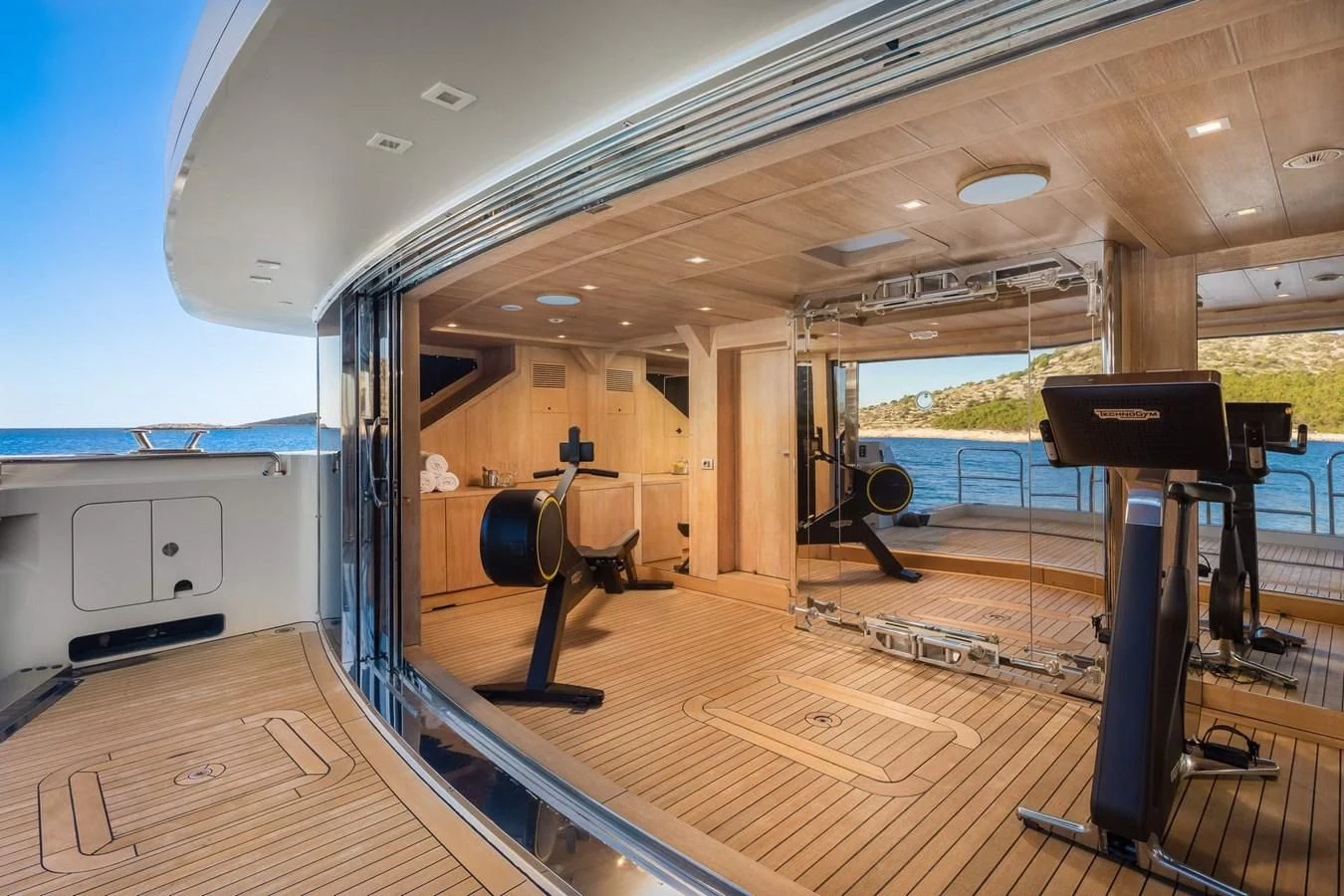 a boat on the water aboard LAMMOUCHE Yacht for Sale