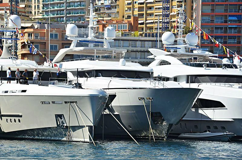 several boats docked at a pier aboard LAMMOUCHE Yacht for Sale