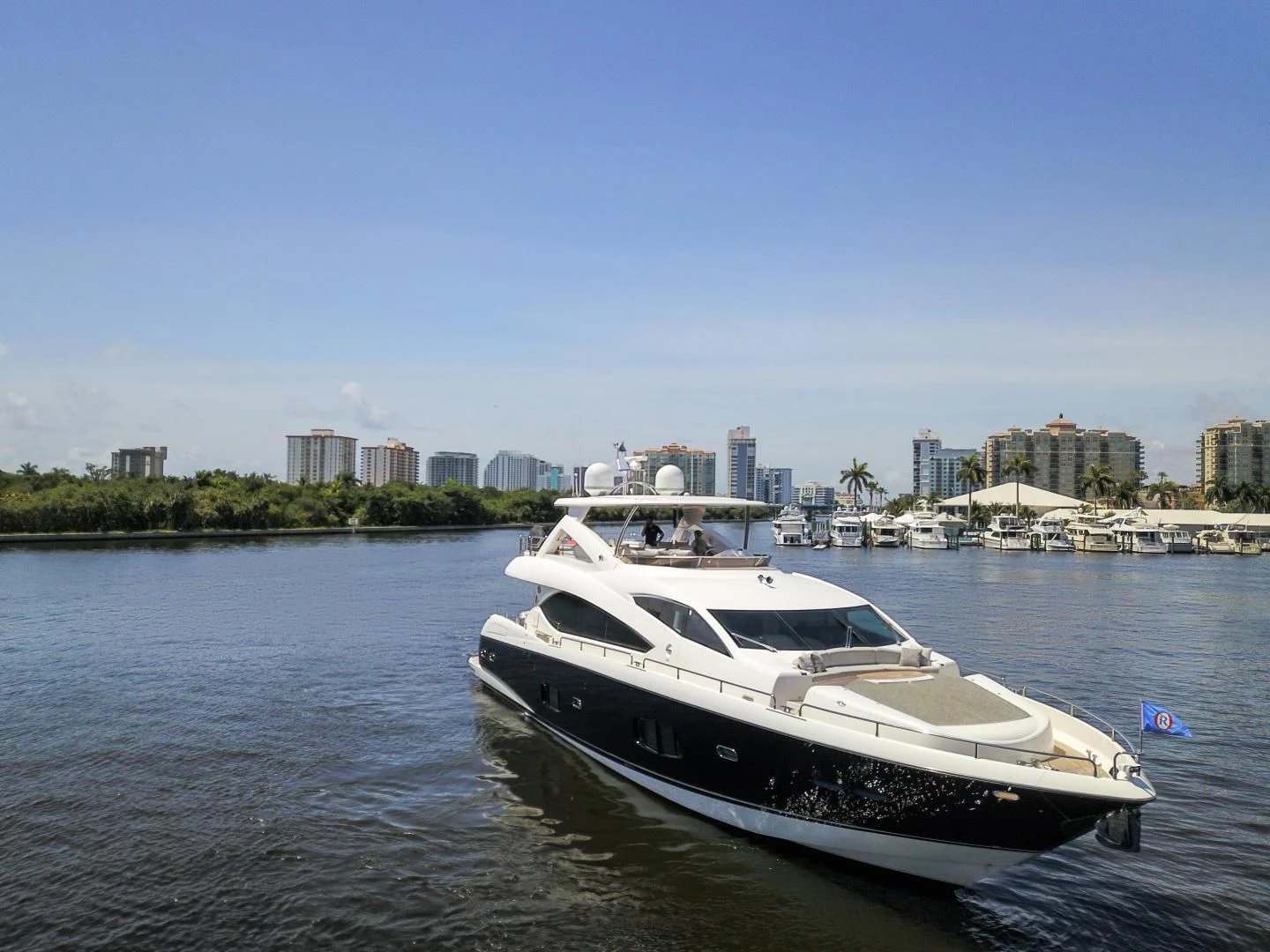 a boat in the water aboard FUNSEEKER Yacht for Sale