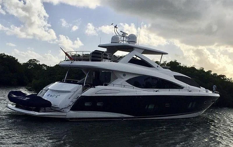 a boat on the water aboard FUNSEEKER Yacht for Sale