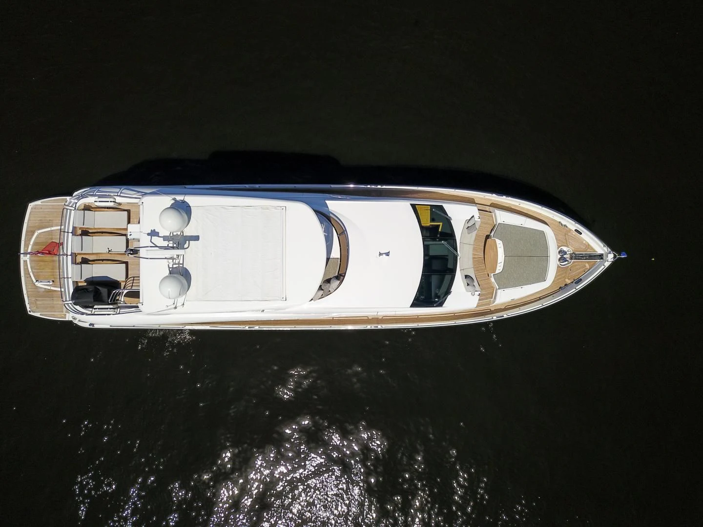 a gold and silver ring aboard FUNSEEKER Yacht for Sale