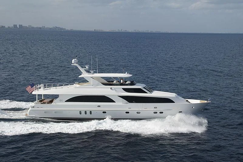 a white yacht in the water aboard CRYSTAL ANNE Yacht for Sale