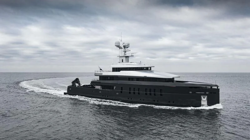 a boat on the water aboard SHINKAI Yacht for Sale