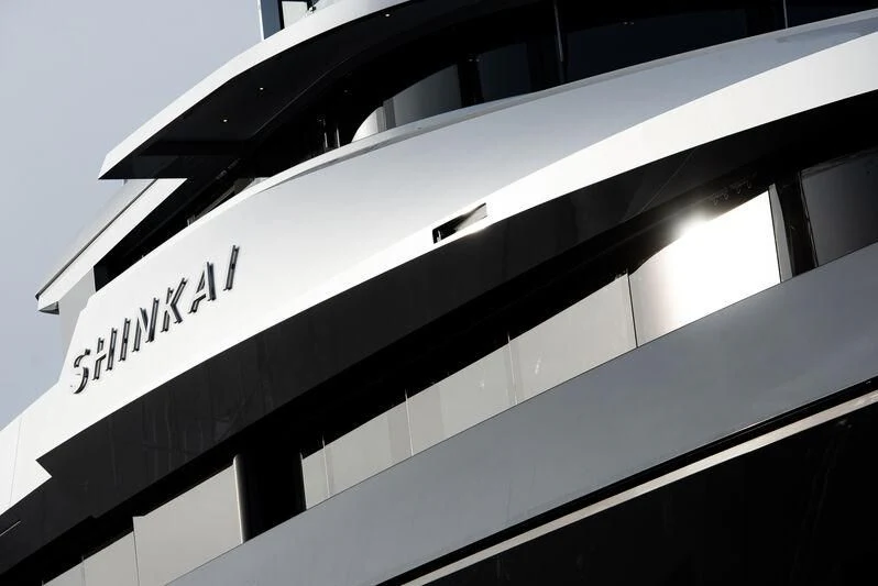 a close-up of a building aboard SHINKAI Yacht for Sale