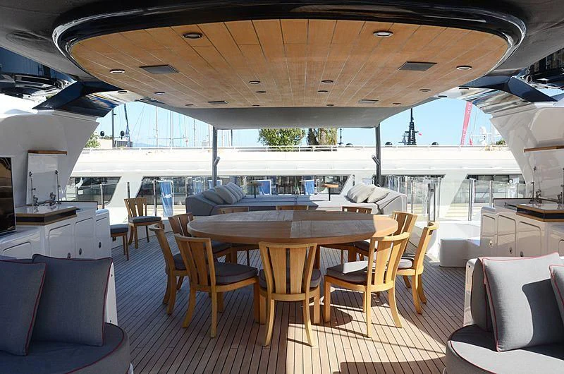 inside of a boat aboard ALASKA Yacht for Sale