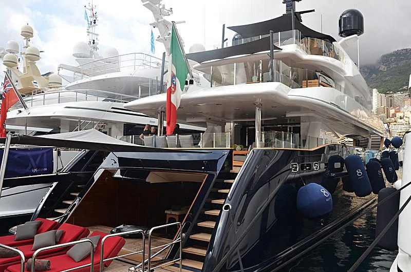 a boat on a dock aboard ALASKA Yacht for Sale
