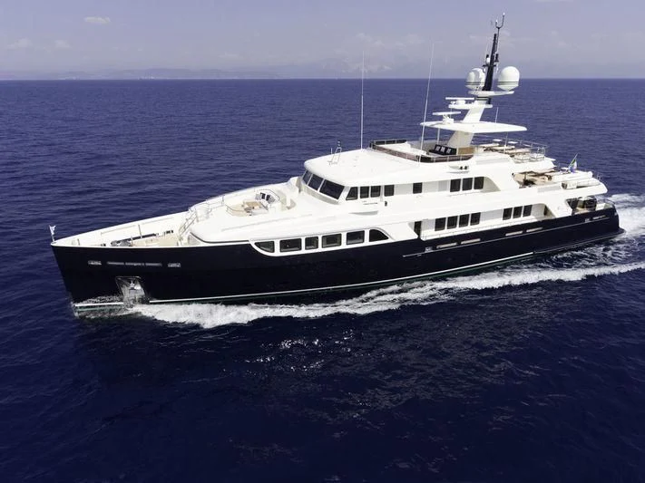 a large white ship aboard GIO CHI THE Yacht for Sale