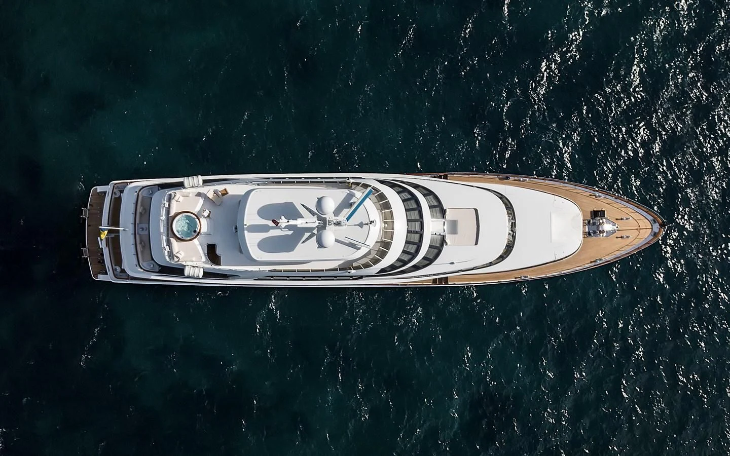 a metal object with a logo on it aboard AZZURRA II Yacht for Sale