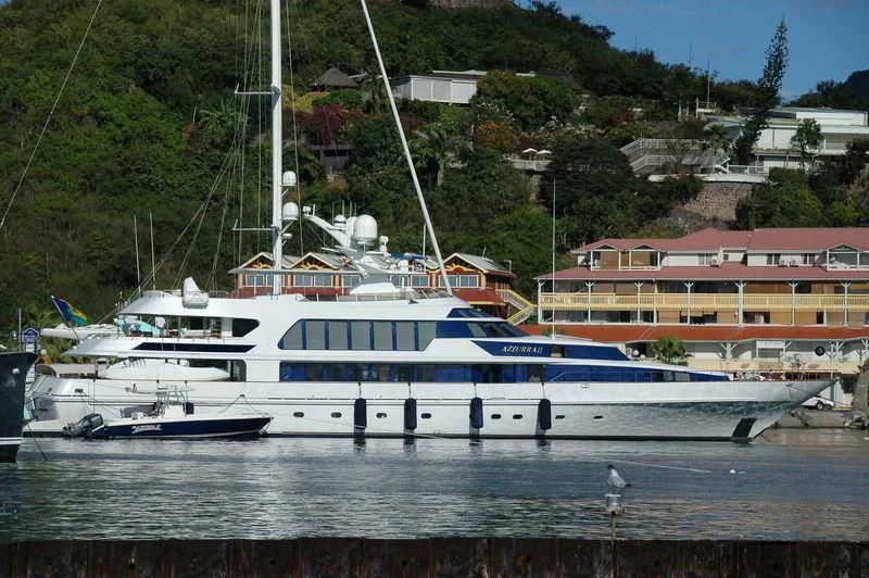 a boat on the water aboard AZZURRA II Yacht for Sale