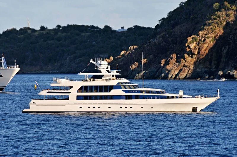 a boat on the water aboard AZZURRA II Yacht for Sale