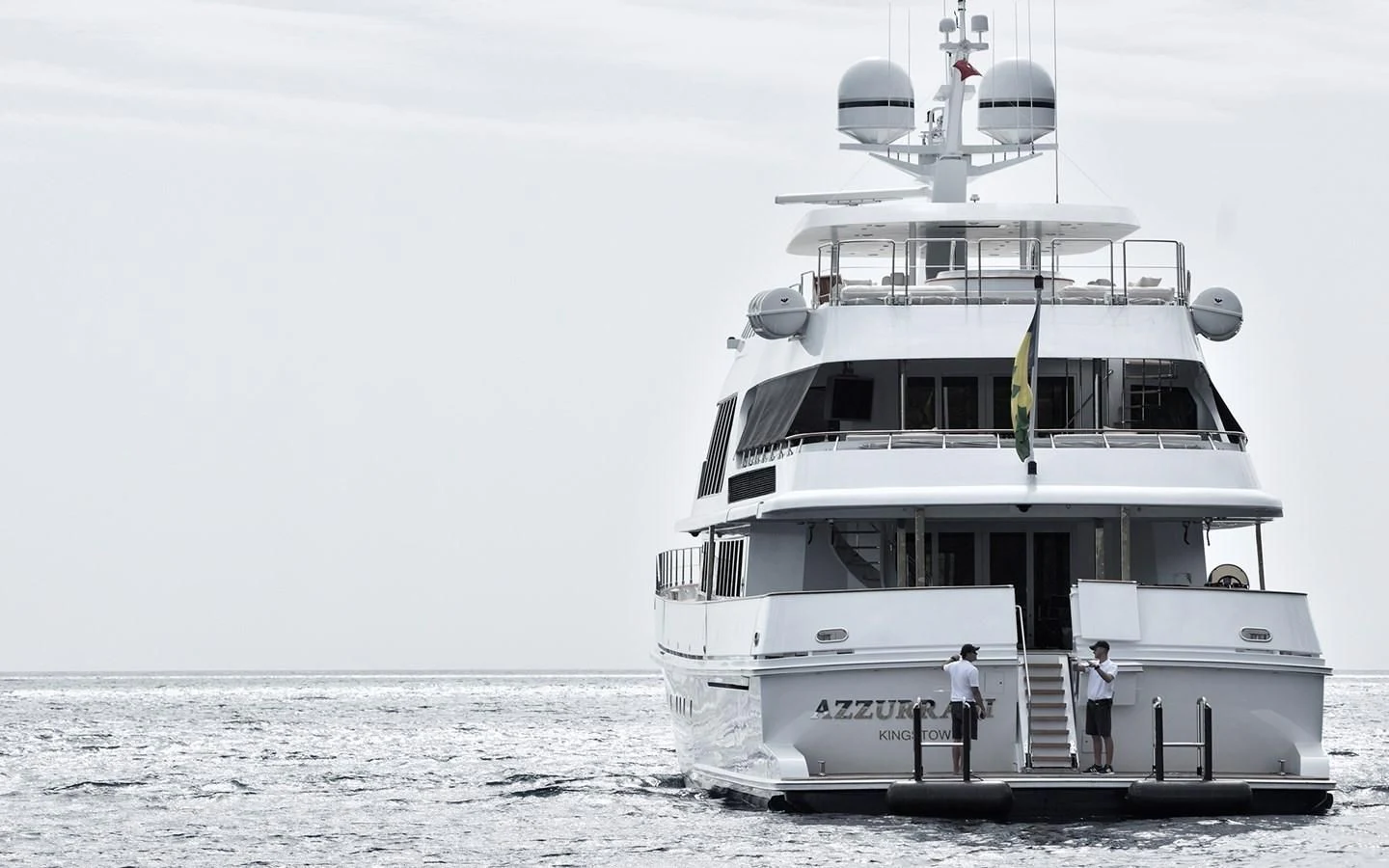 a boat on the water aboard AZZURRA II Yacht for Sale