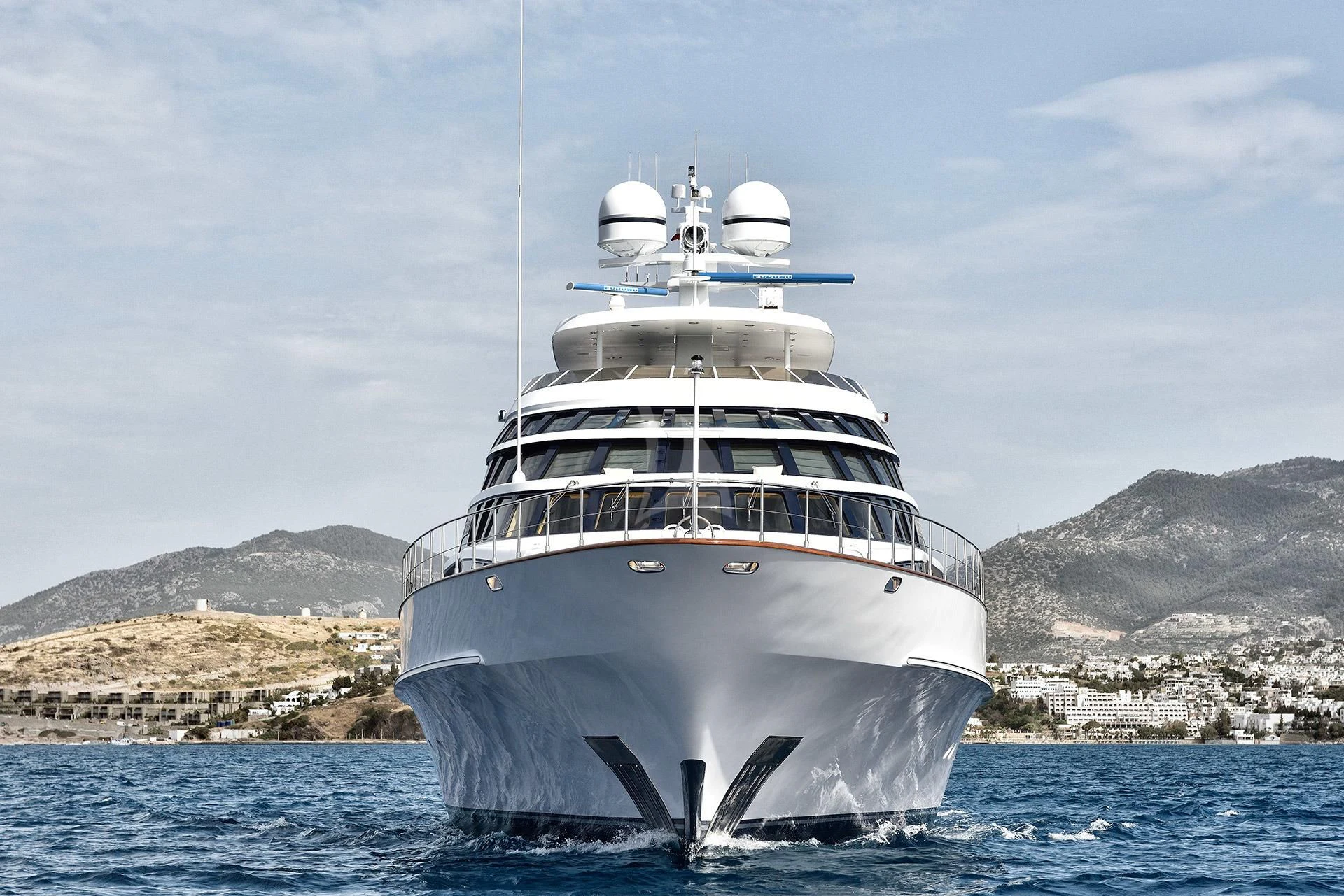 a boat on the water aboard AZZURRA II Yacht for Sale