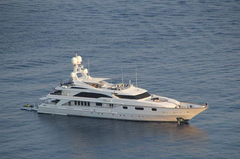 a boat in the water aboard AIR Yacht for Sale