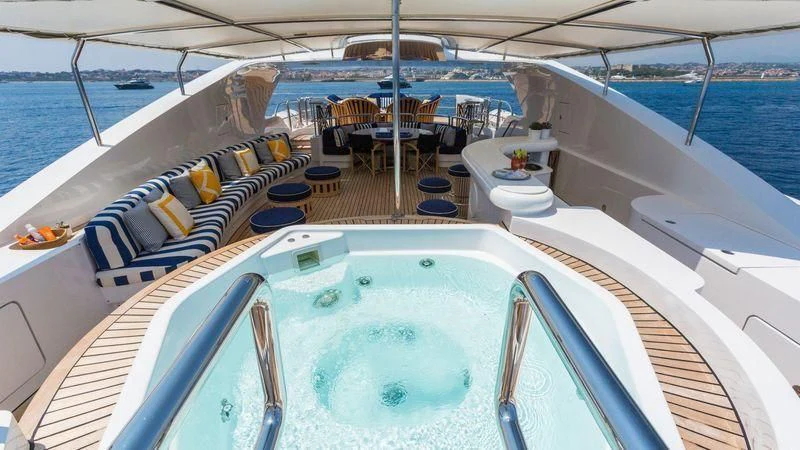 a boat on the water aboard AIR Yacht for Sale