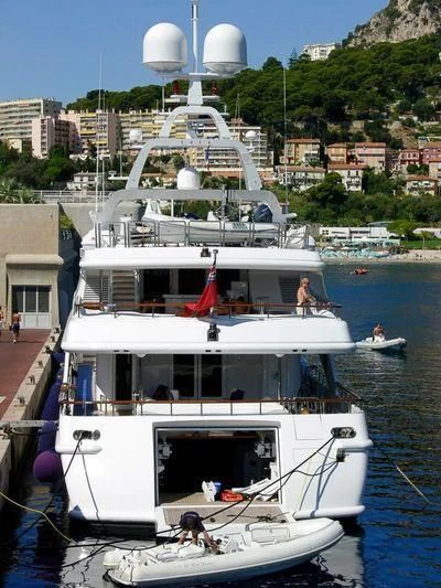 a boat on the water aboard AIR Yacht for Sale