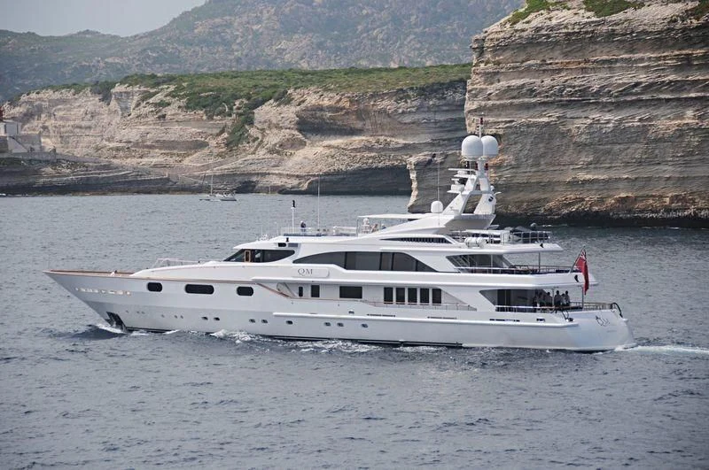 a boat in the water aboard AIR Yacht for Sale