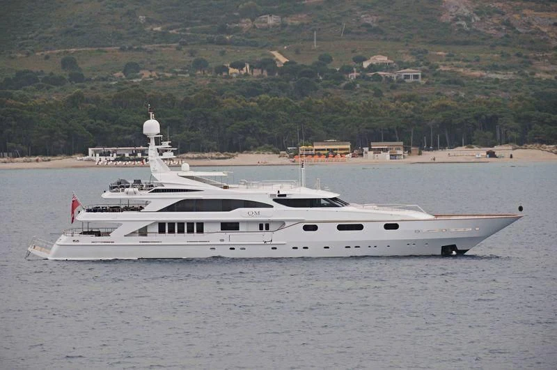 a boat in the water aboard AIR Yacht for Sale