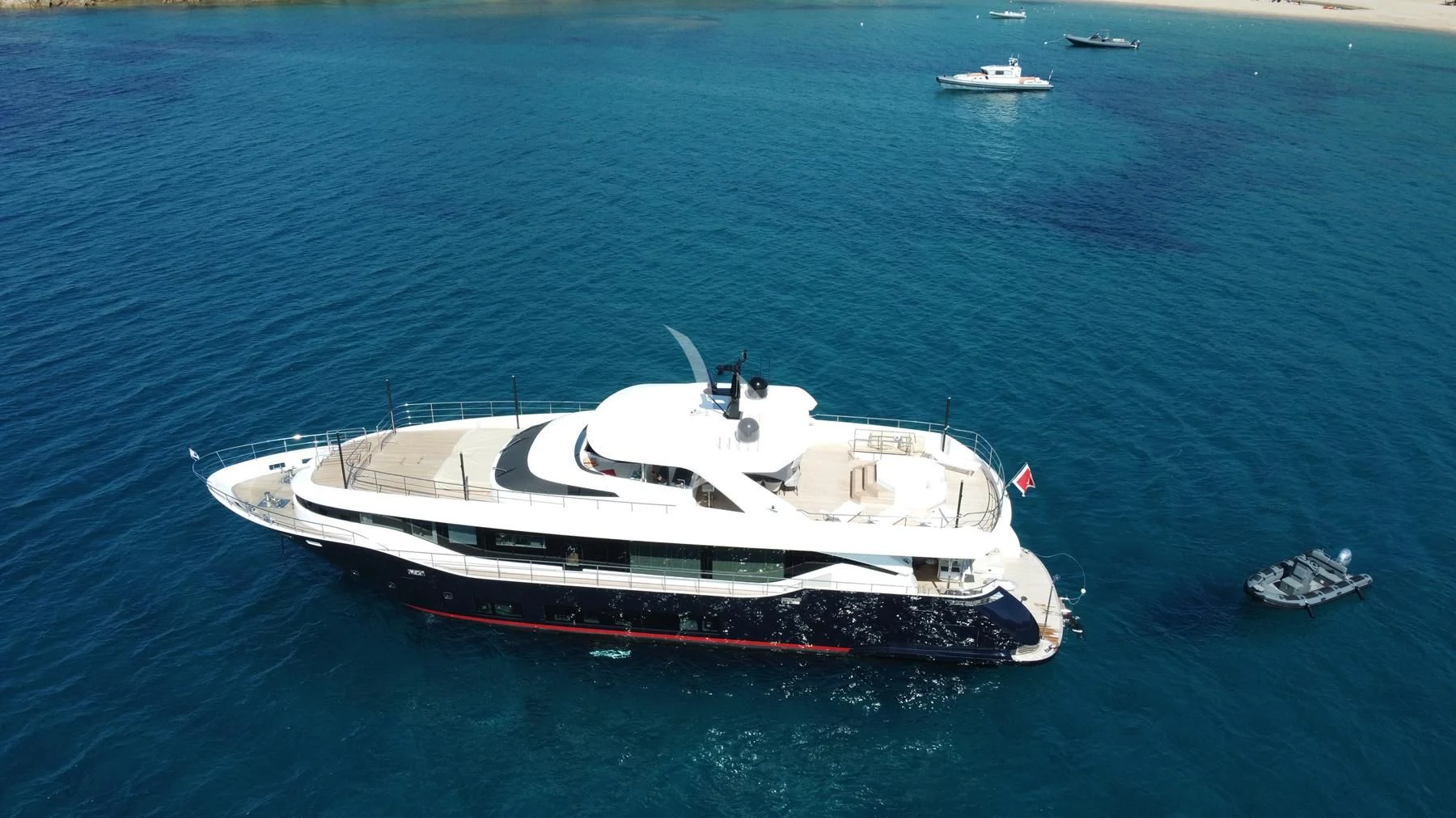 a boat in the water aboard EDEN Yacht for Sale