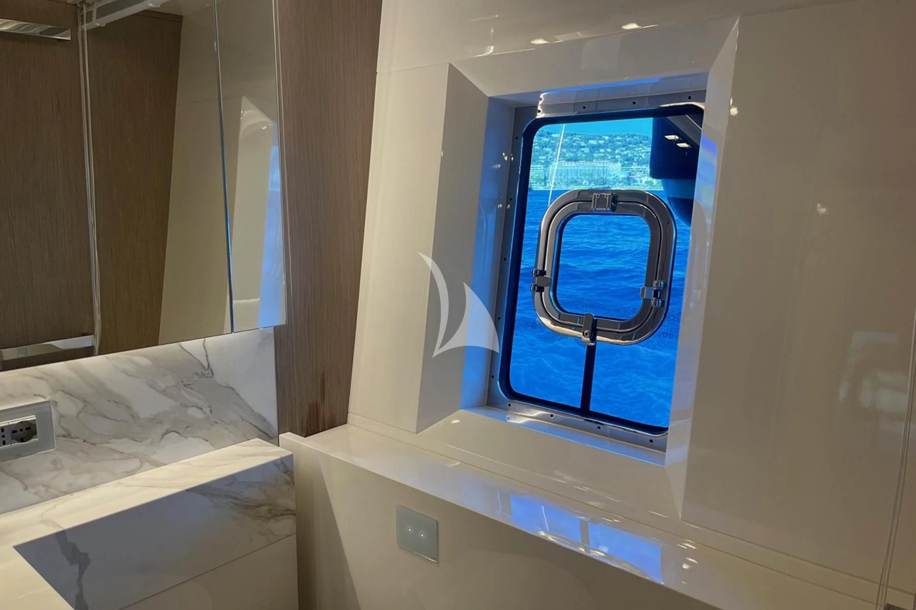 a machine in a room aboard EDEN Yacht for Sale
