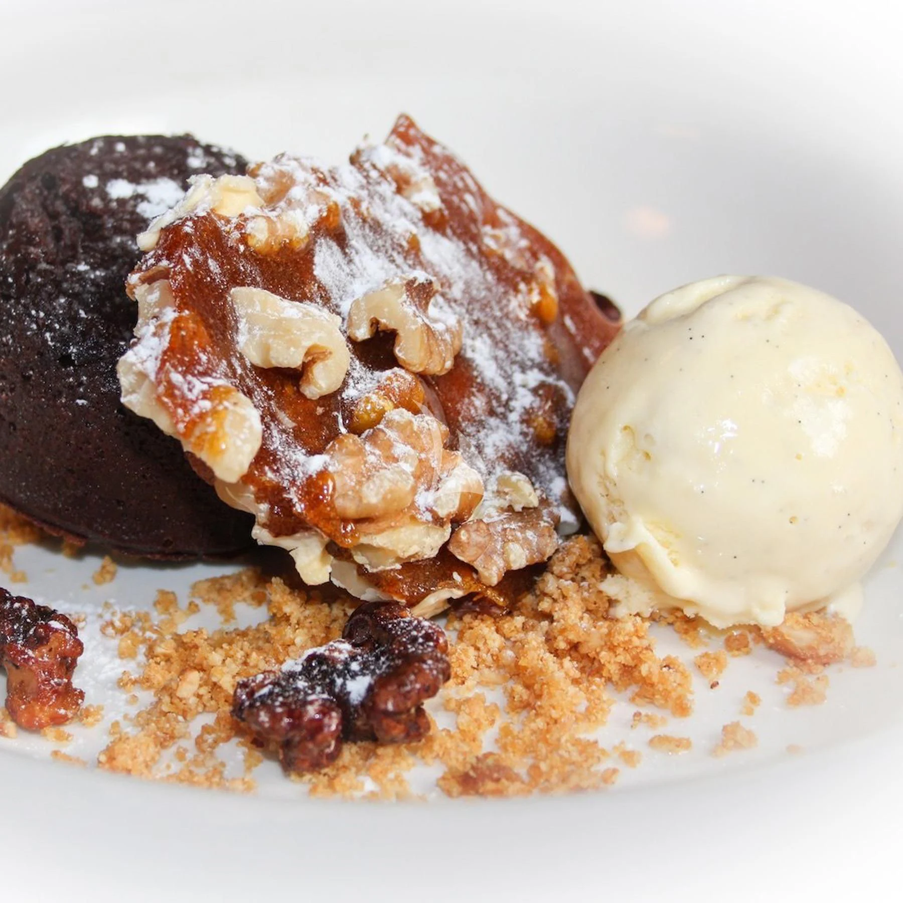 a plate of food aboard EDEN Yacht for Sale