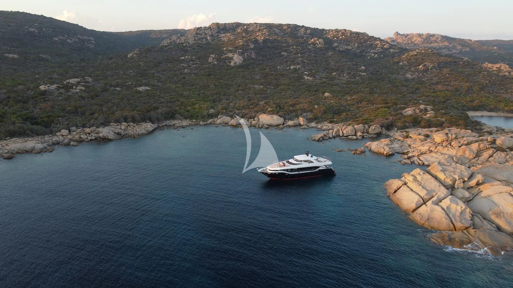 a boat sailing on the water aboard EDEN Yacht for Sale