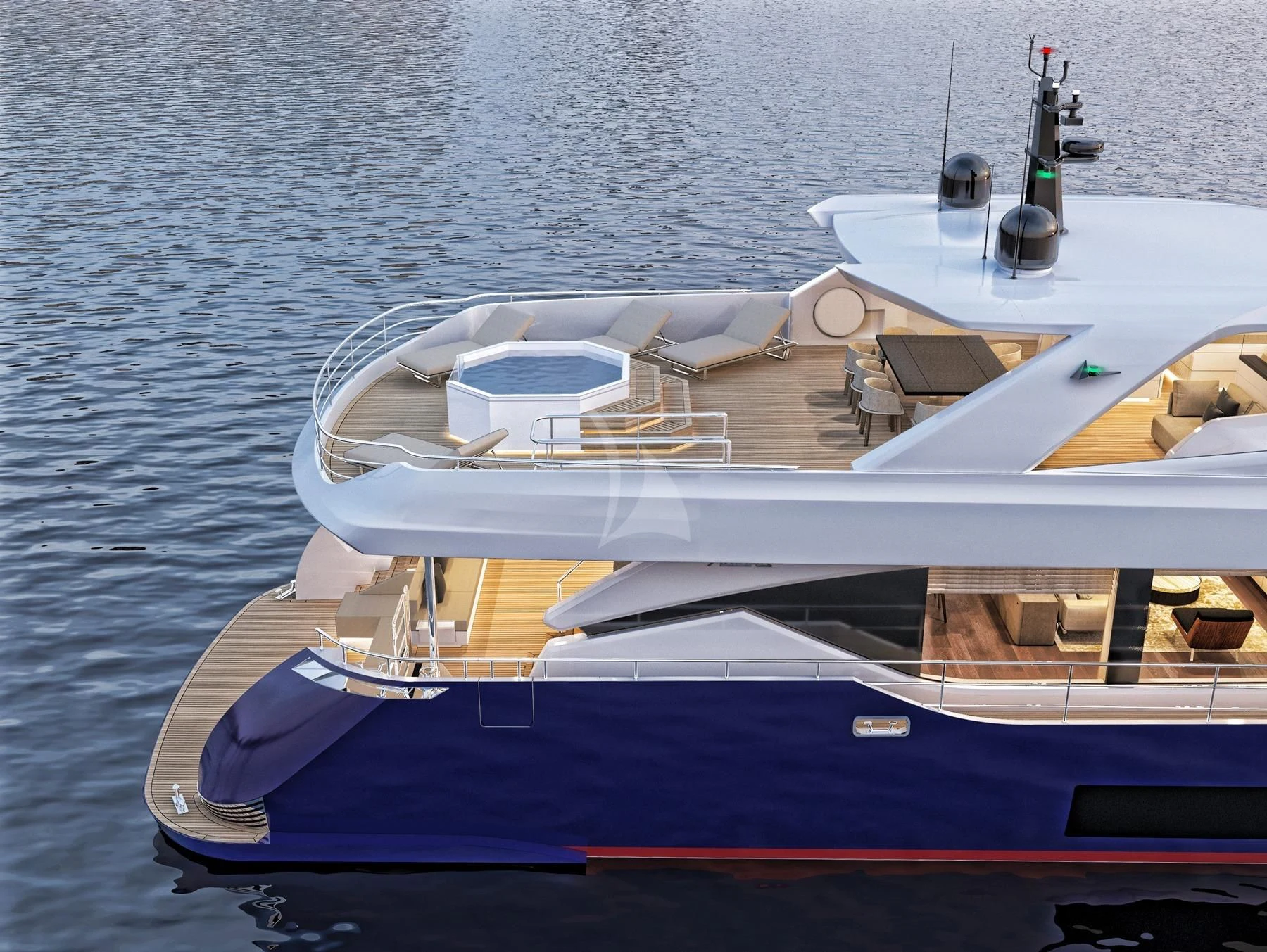 a boat on the water aboard EDEN Yacht for Sale