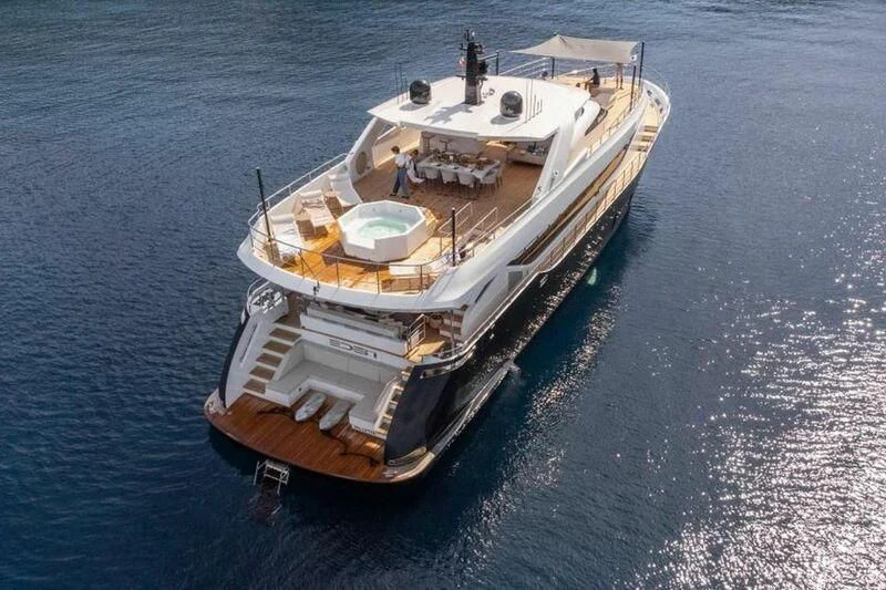 a boat on the water aboard EDEN Yacht for Sale