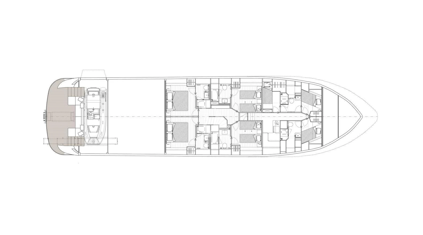 diagram, engineering drawing aboard EDEN Yacht for Sale