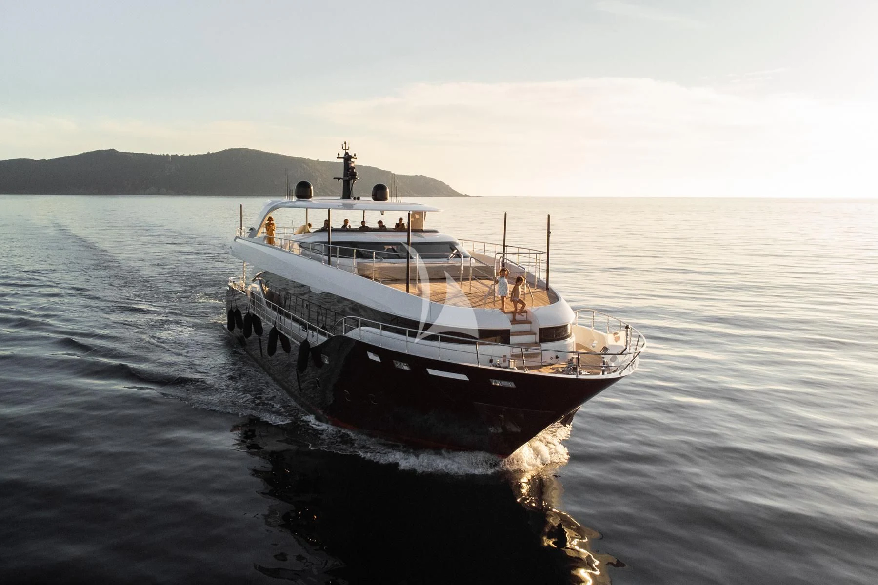 a boat on the water aboard EDEN Yacht for Sale