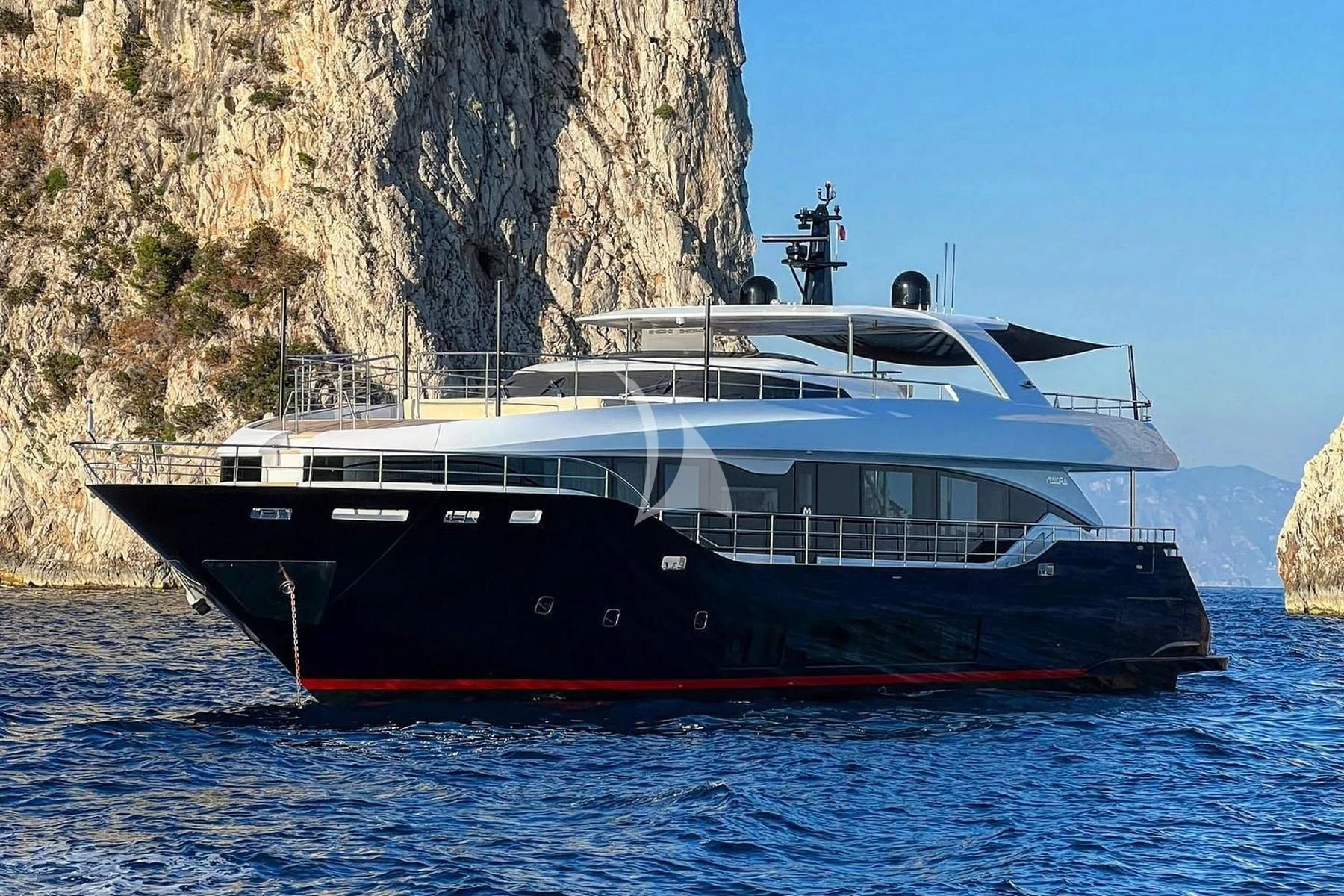 a boat on the water aboard EDEN Yacht for Sale