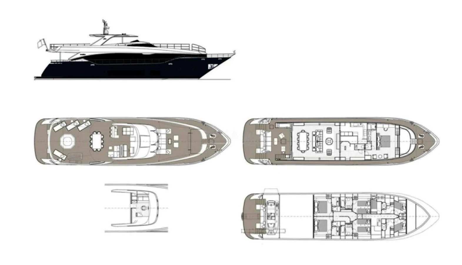 diagram aboard EDEN Yacht for Sale
