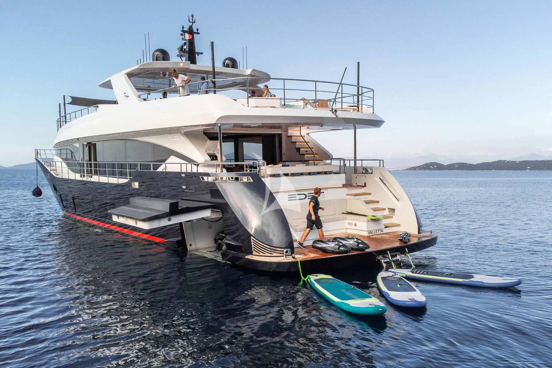 a boat on the water aboard EDEN Yacht for Sale